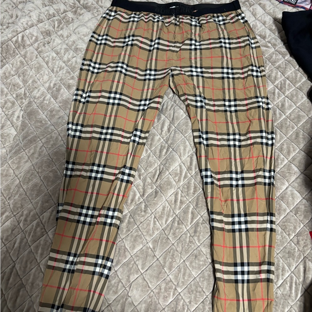 Burberry Beige and Black Checkered Garment